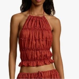 Women's Red Halter Top